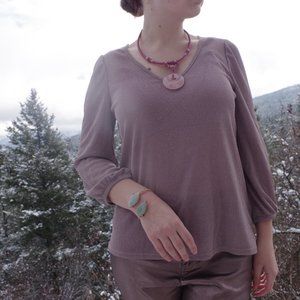 Vintage Rock & Shine Reitmans Sparkly Blouse Regular Medium